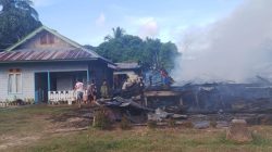 Kebakaran Mengerikan di Krayan Nunukan, Rumah Kepala Adat Besar Ludes Terbakar